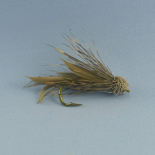 Wifreo 10PCS Brown Muddler Minnow Trout Fly Fishing Streamer Flies Size # 6 with Free Box Package