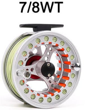 Maximumcatch 5/6WT & 7/8WT Fly Reel Combo Silver BLC Pre-Spooled Fly Fishing Reel &  Fly Line