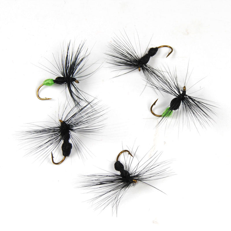 10PCS Wifreo Ant Fly Black & Green Butt Ants for Trout Fly Fishing