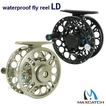 LD 2/3, 3/4, 5/6, 7/8 WT Fly Fishing Reel Saltwater Waterproof CNC Machine Cut Aluminum Alloy Fly Reel Coil Molinete Pesca 2+1BB