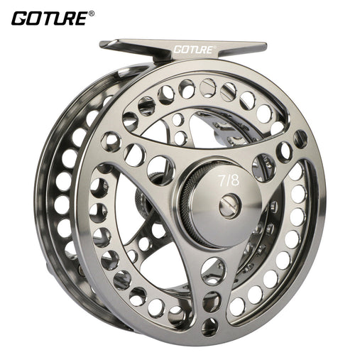 Goture 3/4 5/6 7/8 9/10 Fly Fishing Reel Aluminum Frame Spool Fly Reel Wheel CNC Machine Cut Coil Pesca 3BB 1:1 Fishing Tackle