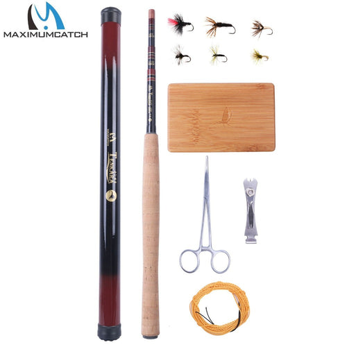 Maximumcatch 12FT/3.6M Tenkara Rod Combo Tenkara Fly Line Box Forcep Nipper