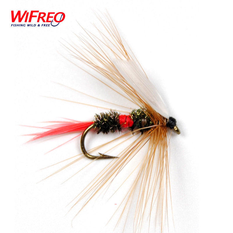 10PCS Royal Wulff Dry Flies for Trout Fly Fishing Size # 10 Free Box