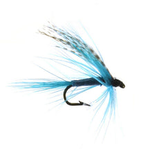 10PCS 12# Blue Color Grizzly  Wing May Fly Trout Fishing Bugs Free Box Package