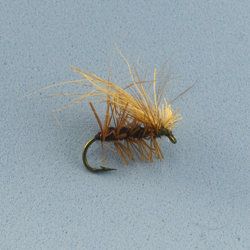Wifreo 10PCS Deer Hair Caddis Fly Trout Fishing Dry Flies #10 Fly Fishing Lures / Free Box