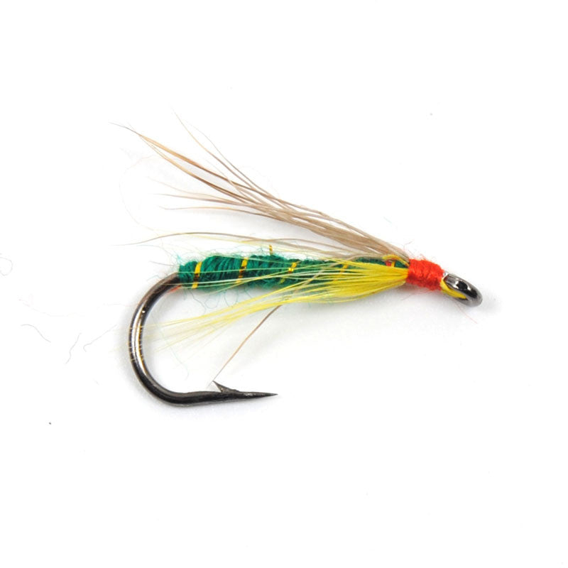 10PCS 6# Wifreo Trout Fishing Wet Fly Green Body Caddis Nymph